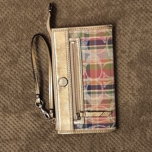 Coach Poppy Daisy Wristlet
